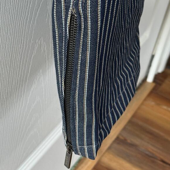 NWOT Major Threads men’s XXL Jastillana Zip Trousers Track Stripe Denim. Stack - Picture 6 of 9